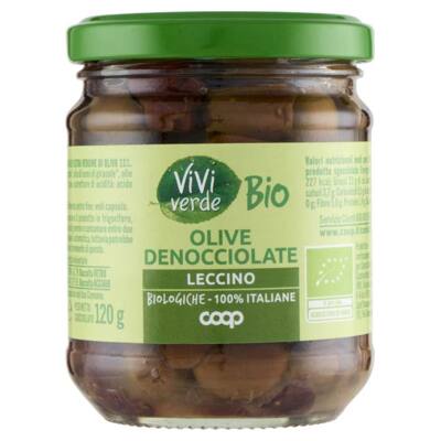 OLIVE LECCINO DENOCCIOLATE BIO VIVI VERDE COOP 180 g, sgocc. 120 g