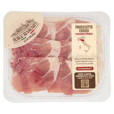 PROSCIUTTO CRUDO BORGO ROVAGNATI stagionato 24 mesi, vaschetta 100 g